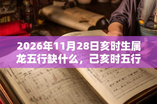 2026年11月28日亥时生属龙五行缺什么，己亥时五行缺什么