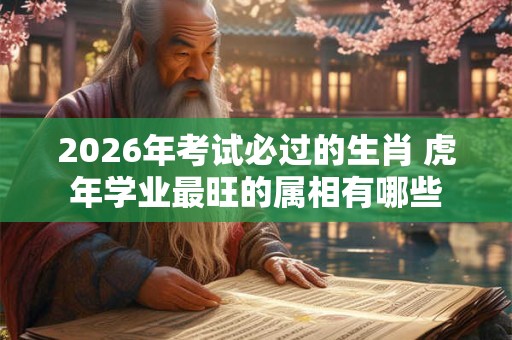 2026年考试必过的生肖 虎年学业最旺的属相有哪些