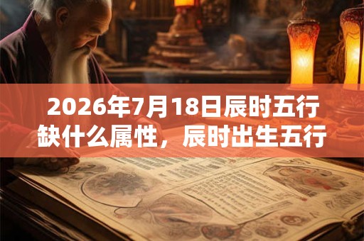 2026年7月18日辰时五行缺什么属性，辰时出生五行缺什么