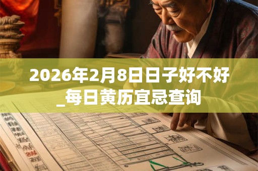 2026年2月8日日子好不好_每日黄历宜忌查询