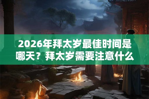 2026年拜太岁最佳时间是哪天？拜太岁需要注意什么？