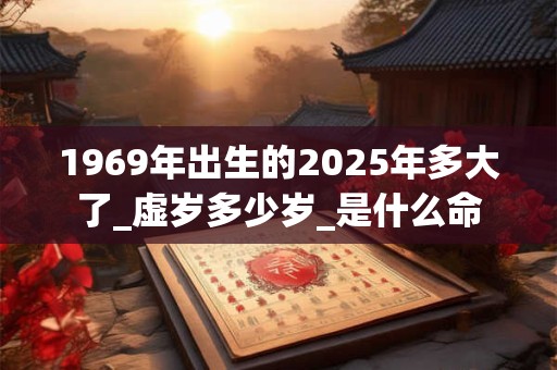 1969年出生的2025年多大了_虚岁多少岁_是什么命