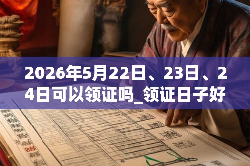 2026年5月22日、23日、24日可以领证吗_领证日子好吗 2026年5月22日、23日、24日可以领证吗_领证日子好吗