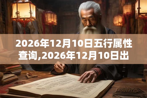 2026年12月10日五行属性查询,2026年12月10日出生五行属什么