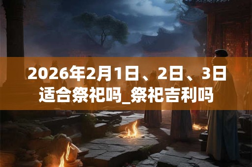 2026年2月1日、2日、3日适合祭祀吗_祭祀吉利吗