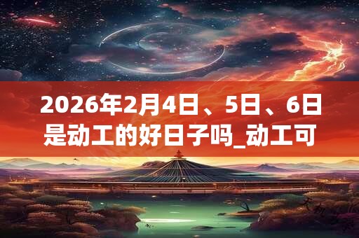 2026年2月4日、5日、6日是动工的好日子吗_动工可以吗