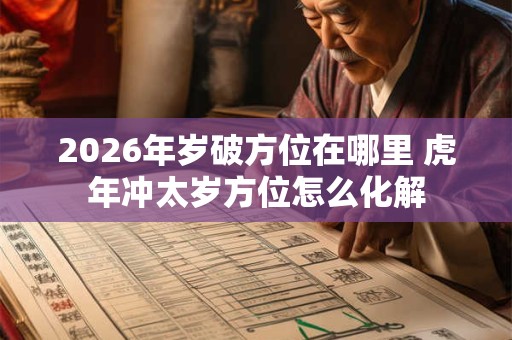 2026年岁破方位在哪里 虎年冲太岁方位怎么化解