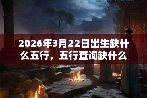 2026年3月22日出生缺什么五行，五行查询缺什么