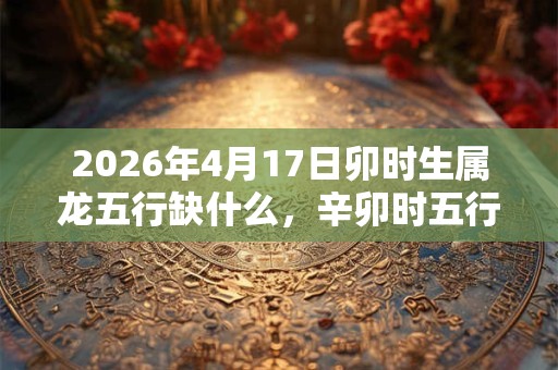 2026年4月17日卯时生属龙五行缺什么，辛卯时五行缺什么