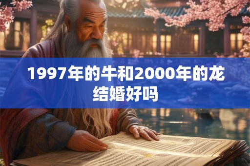 1997年的牛和2000年的龙结婚好吗