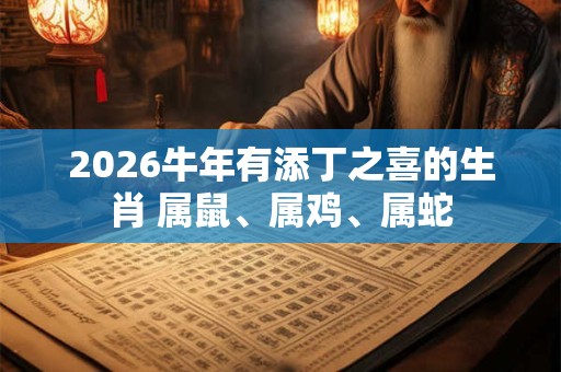 2026牛年有添丁之喜的生肖 属鼠、属鸡、属蛇