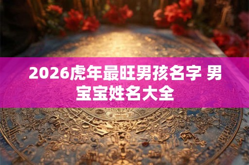 2026虎年最旺男孩名字 男宝宝姓名大全