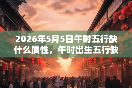 2026年5月5日午时五行缺什么属性，午时出生五行缺什么