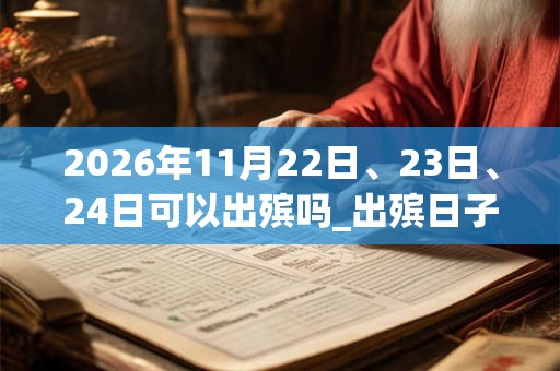 2026年11月22日、23日、24日可以出殡吗_出殡日子好吗