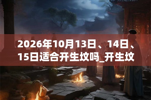 2026年10月13日、14日、15日适合开生坟吗_开生坟吉利吗