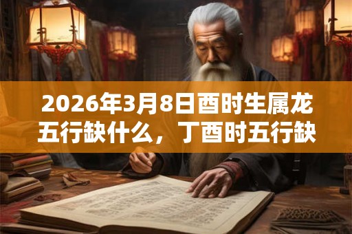 2026年3月8日酉时生属龙五行缺什么，丁酉时五行缺什么