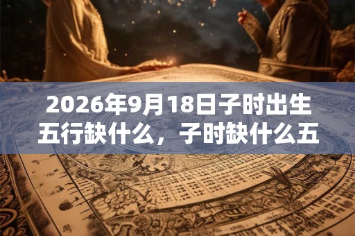 2026年9月18日子时出生五行缺什么，子时缺什么五行