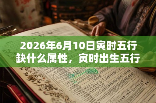 2026年6月10日寅时五行缺什么属性，寅时出生五行缺什么