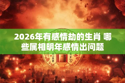 2026年有感情劫的生肖 哪些属相明年感情出问题