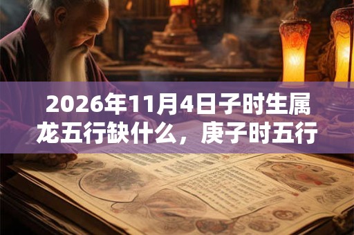 2026年11月4日子时生属龙五行缺什么，庚子时五行缺什么