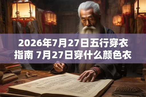 2026年7月27日五行穿衣指南 7月27日穿什么颜色衣服