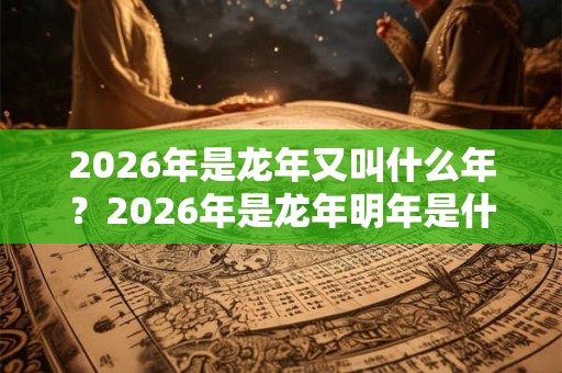 2026年是龙年又叫什么年？2026年是龙年明年是什么年？