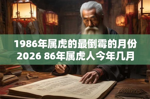 1986年属虎的最倒霉的月份2026 86年属虎人今年几月运气差