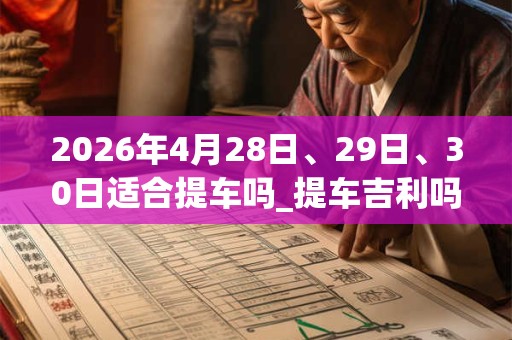 2026年4月28日、29日、30日适合提车吗_提车吉利吗