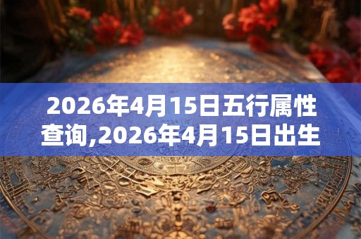 2026年4月15日五行属性查询,2026年4月15日出生五行属什么