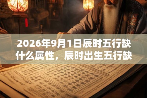 2026年9月1日辰时五行缺什么属性，辰时出生五行缺什么