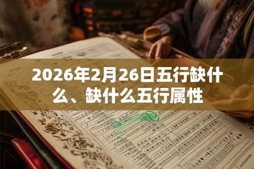 2026年2月26日五行缺什么、缺什么五行属性