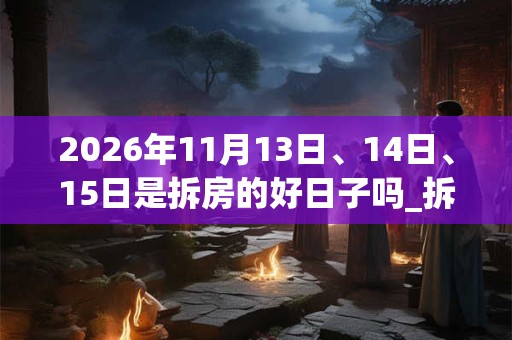 2026年11月13日、14日、15日是拆房的好日子吗_拆房可以吗