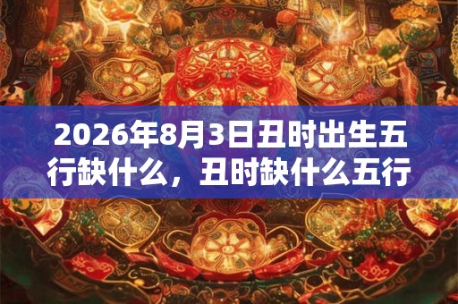 2026年8月3日丑时出生五行缺什么，丑时缺什么五行