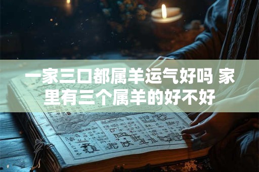 一家三口都属羊运气好吗 家里有三个属羊的好不好