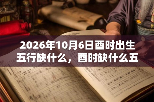 2026年10月6日酉时出生五行缺什么，酉时缺什么五行