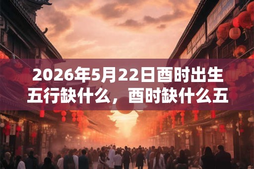 2026年5月22日酉时出生五行缺什么，酉时缺什么五行