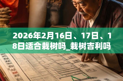 2026年2月16日、17日、18日适合栽树吗_栽树吉利吗