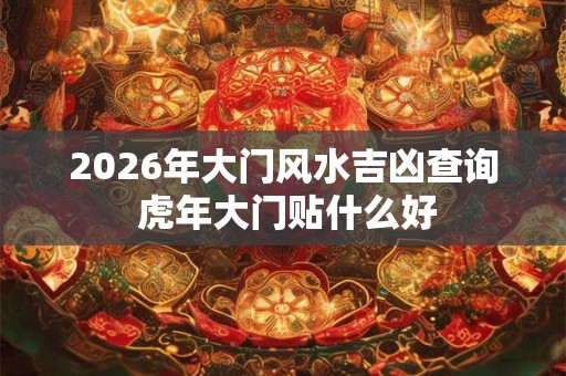2026年大门风水吉凶查询 虎年大门贴什么好