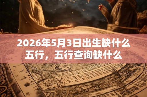 2026年5月3日出生缺什么五行，五行查询缺什么