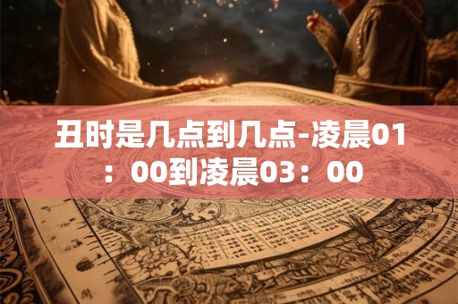 丑时是几点到几点-凌晨01：00到凌晨03：00