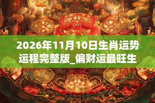 2026年11月10日生肖运势运程完整版_偏财运最旺生肖