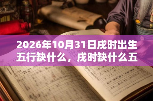 2026年10月31日戌时出生五行缺什么，戌时缺什么五行