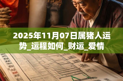 2025年11月07日属猪人运势_运程如何_财运_爱情