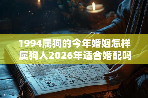 1994属狗的今年婚姻怎样 属狗人2026年适合婚配吗