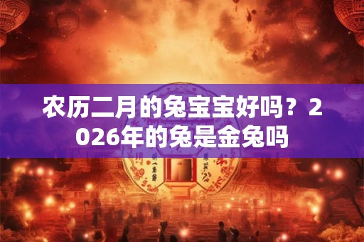 农历二月的兔宝宝好吗？2026年的兔是金兔吗
