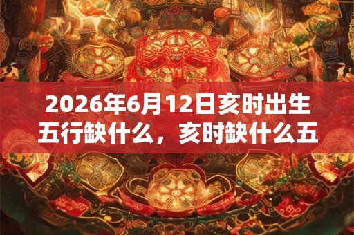 2026年6月12日亥时出生五行缺什么，亥时缺什么五行