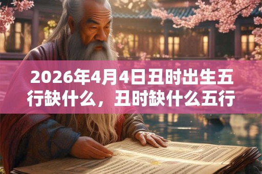 2026年4月4日丑时出生五行缺什么，丑时缺什么五行