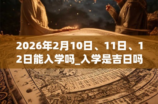2026年2月10日、11日、12日能入学吗_入学是吉日吗