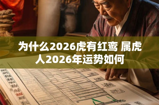 为什么2026虎有红鸾 属虎人2026年运势如何