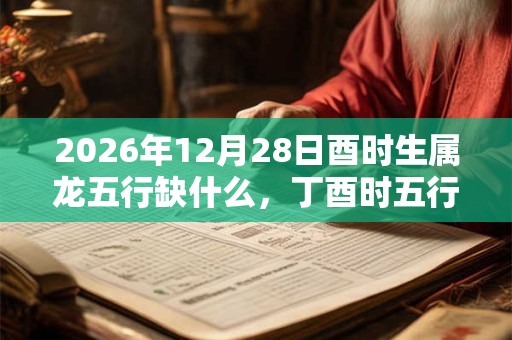 2026年12月28日酉时生属龙五行缺什么，丁酉时五行缺什么